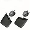 2pcs Car Storage Organizer Boxes - ABS Resin Adhesive Vehicle Pocket Holders for Cell Phones, Cards, Glasses