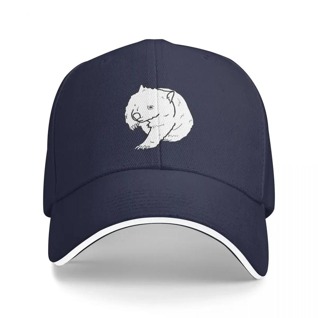 Australian Wombat Doodle Cap Casual Baseball Caps Adjustable Hat Hip Hop Summer Unisex Baseball Hats Customizable Polychrom