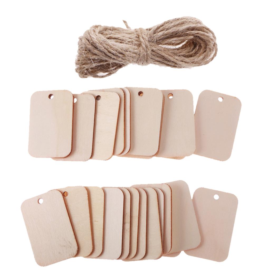 25x Wood Gift Tags Blank Wooden Tags for Wedding Decoration DIY Craft Card Making Embellishments Scrap Booking Decoupage Sign