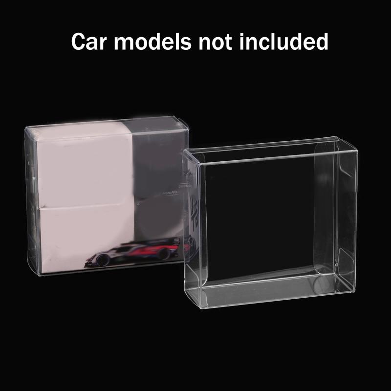 1/64 Model Cars Pvc Display Case Fit For Mini Size Minigt Tomica Hotwheels Assembled Dust Proof Box Toy Vehicles