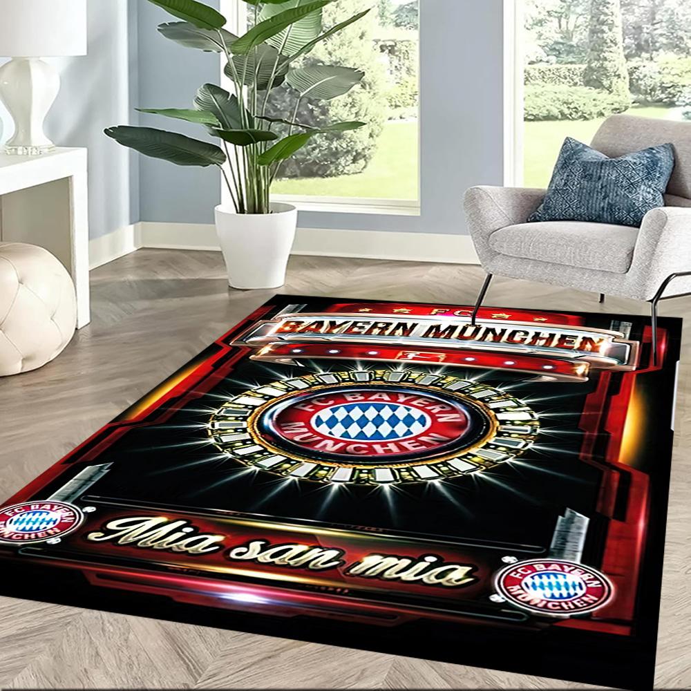 FC Bayern München Quadratische Teppiche sind eine großartige Wahl für Wohnzimmer, Schlafzimmer, Heimdekoration und als Geschenke.