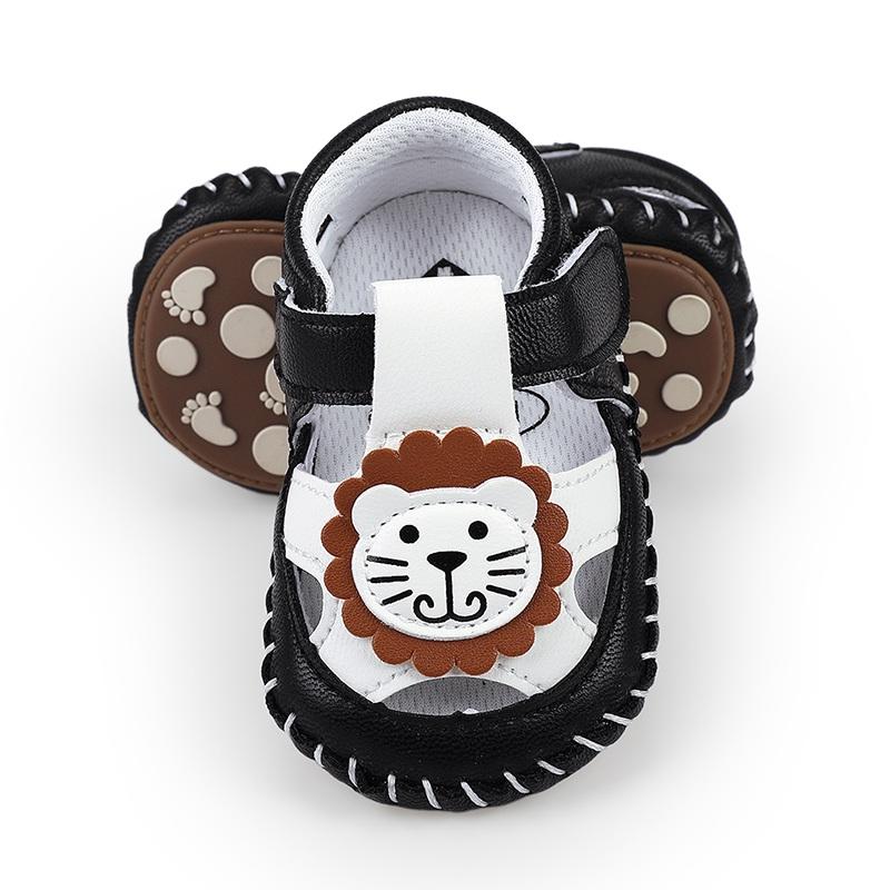 Cartoon Lion Baby Sandály Batole Chlapci První chodci Novorozenci Holčičky Boty Měkká podešev Kojenec Letní Plážové Boty