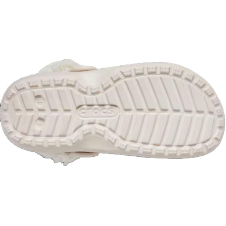 Crocs Kinder Klassische Fleecegefütterte Clogs Bequem Vielseitig Warm Stützend Kinder Clogs Beige 212856-6UR