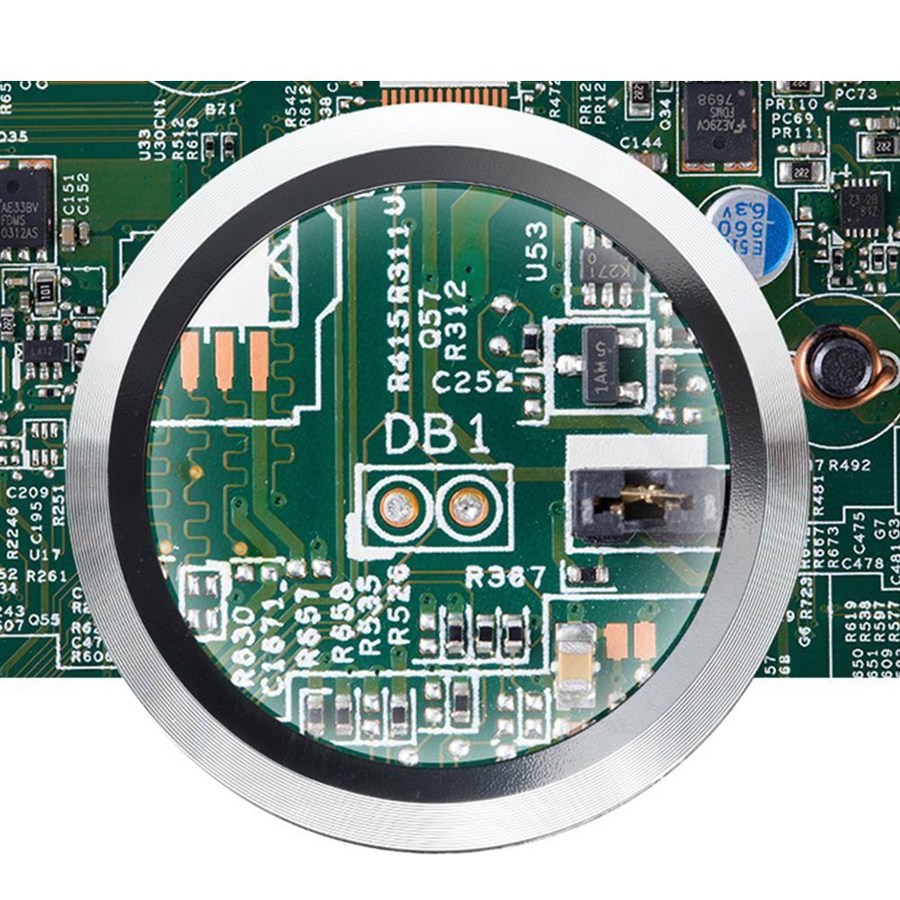 5X Dome Desktop Magnifying Glass 70mm Optical Glass 6 LED Map Jewelry Reading Magnifier Mini Desk Magnifier for Seniors Reading