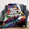 Grand Theft Auto Customize Your Name Blanket Gift Personalized Blanket Warmthful Decor Throw For Office Bedding Chair Home Decor for All Occasions