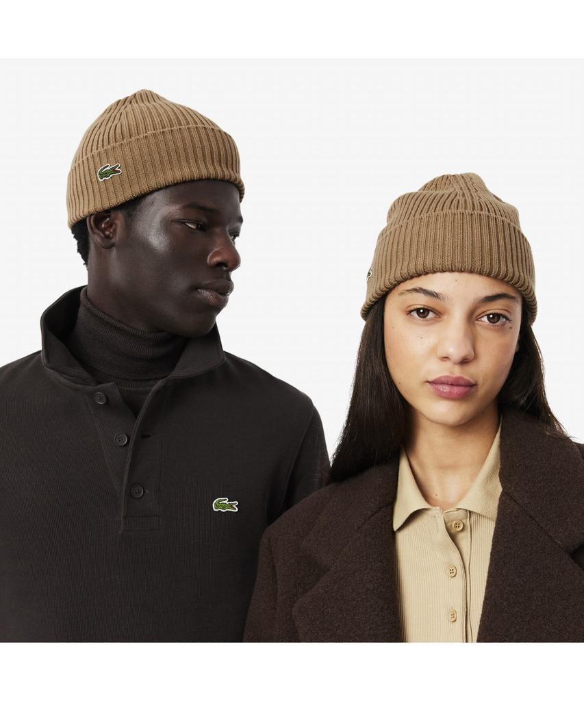 LACOSTE Unisex Wool Ribbed Beanie Rb0001-55N Dpc