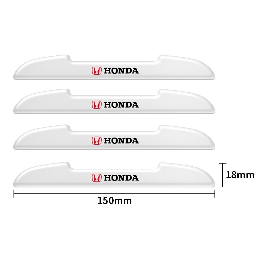 Drwzm3 4Pcs Rubber Car Styling Door Side Edge Anti-collision Bumper Strip Sticker For Honda Civic Accord CRV City HR-V Jazz Valve Core