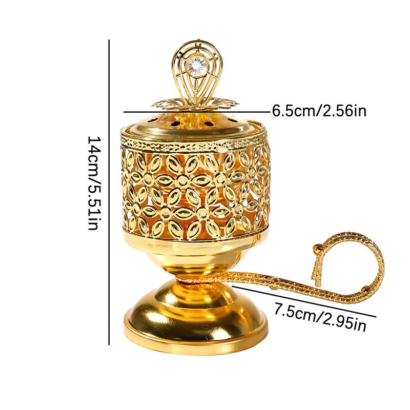 

Художественная полая подставка для благовоний из сандалового дерева в виде подсолнуха для ароматерапии; Металлическое украшение с железной ручкой для домашнего декора