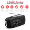 Emergency Solar Radio with Handle, Portable 3-Mode Flashlight SOS Siren Cell Phone Charger Camping Survival Gear and Supplies