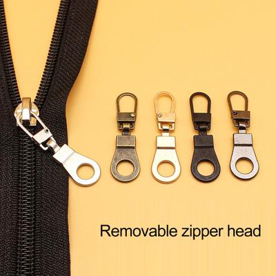 5Pcs Zipper Puller Detachable Alloy Replacement Zipper Slider DIY Sewing Clothes Jacket Kit for Schoolbag
