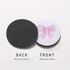 [Pink Bow Cup Holder] Non-Slip Pink Bow Pattern Vehicle-Mounted Cup Holder, Universal Cup Holder, Water Absorption Coasters