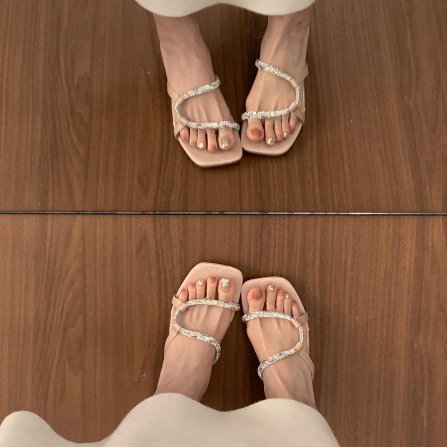 Sheepskin version~ shallow mouth small single shoes women's retro rivet round head Mary Jane shoes flat comfortable grandma shoes flat shoes