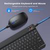 Ipad kabellose Tastatur, Bluetooth-Tastatur und Maus, Mini-Tastatur, Android-Tastatur für Tablet Ipad Pro 12
