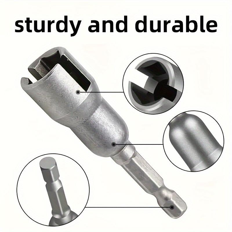 Butterfly Groove Socket Wrench – Hex Shank Electric Screwdriver Adapter for Butterfly Bolts