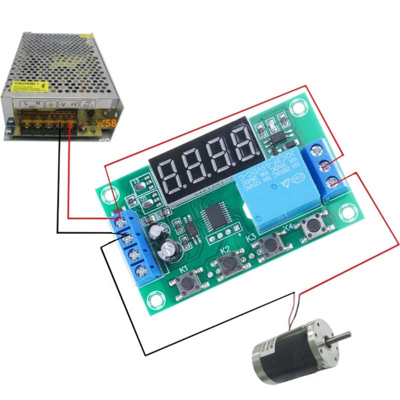 YYC-2S Adjustable Timer Relays Module 1CH with LED Display For Automation Control 5V Time Delay Ranging 0.01s To 999m