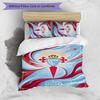 Set Biancheria da Letto 3 Pezzi Stampato Celta Vigo FC Copripiumino Traspirante con Federe Biancheria da Letto Decorativa per Camera da Letto Casa