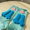 1 Pair Cotton Crew Dress Socks Simple Ankle Socks Trendy Bootie Socks Cartoon Doll Calf Socks for Womens Streetwear