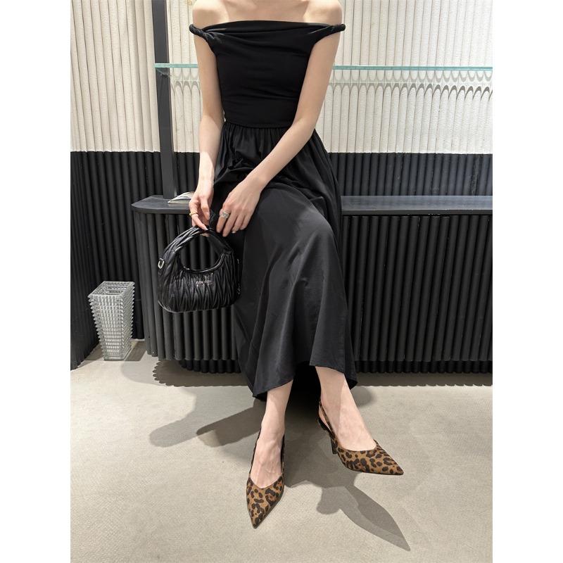 Wang Xiaoxiao's New Products! Pointed Leopard Print High Heels, Bag Head Sandals, Suede Spring and Summer New Single Shoes.