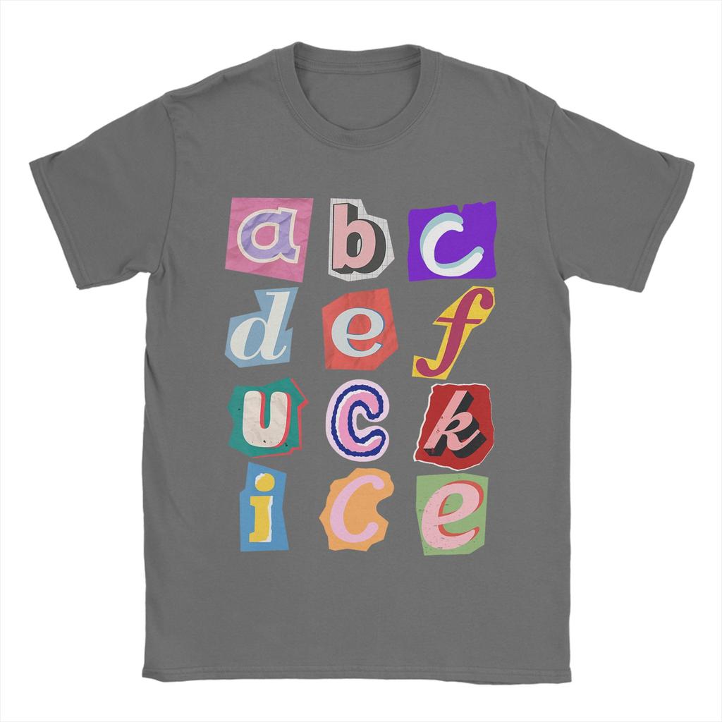 Unisex Abcdefuckice Funny Ice T Shirt  Cotton Tops Leisure Short Sleeve O Neck Tee Shirt XL XL XL TShirt