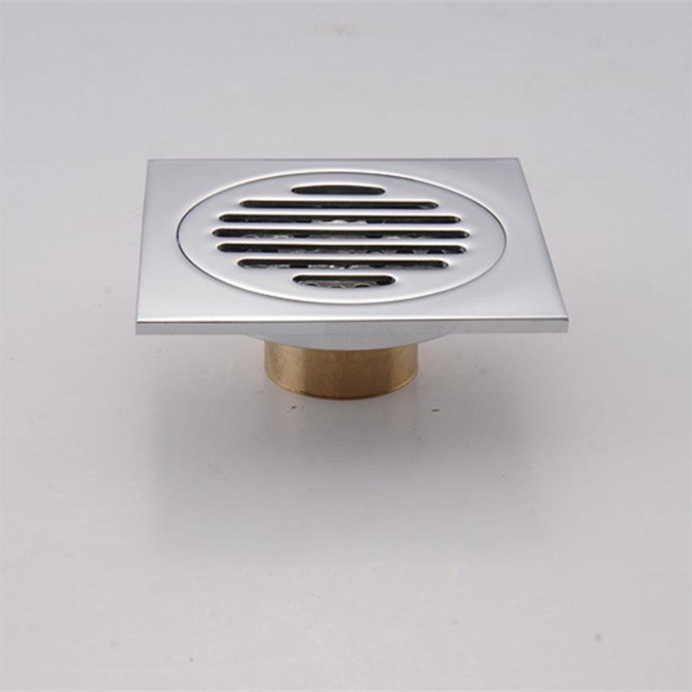 

Copper Electroplating Odorless Sink Filter Screen Sealing Cover Anti-blocking Filter for Bathroom Floor Drain straight strip plating single use B#1