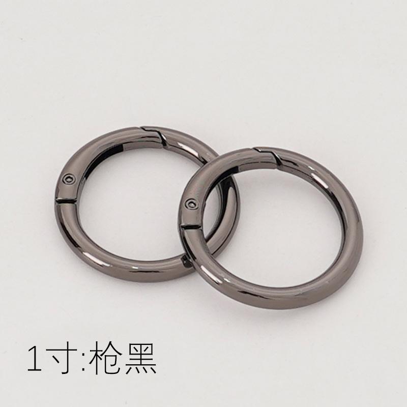 DIY Zinc Alloy Spring Ring, Key Ring, Metal Round Ring, Spring Ring, Round Pendant Buckle, Movable Opening Ring