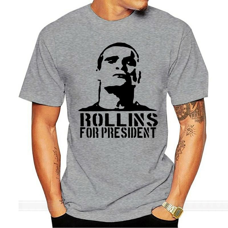 

Rollins for President t shirt - Funny t-shirt comic Henry punk rock tv 4XL