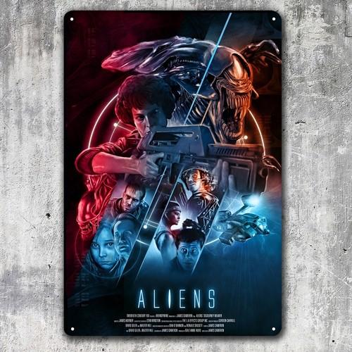 Aliens Movie Metal Poster Collectable Tin Sign 20x30cm aluminum aluminum 20x30cm