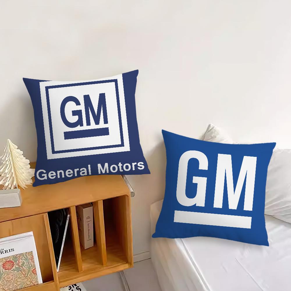Logo G-General M-Motors Fashion Cushion Cover Living Room Headboard Office Cushion Bedroom Cushion Sofa Nap Time Pillow Case