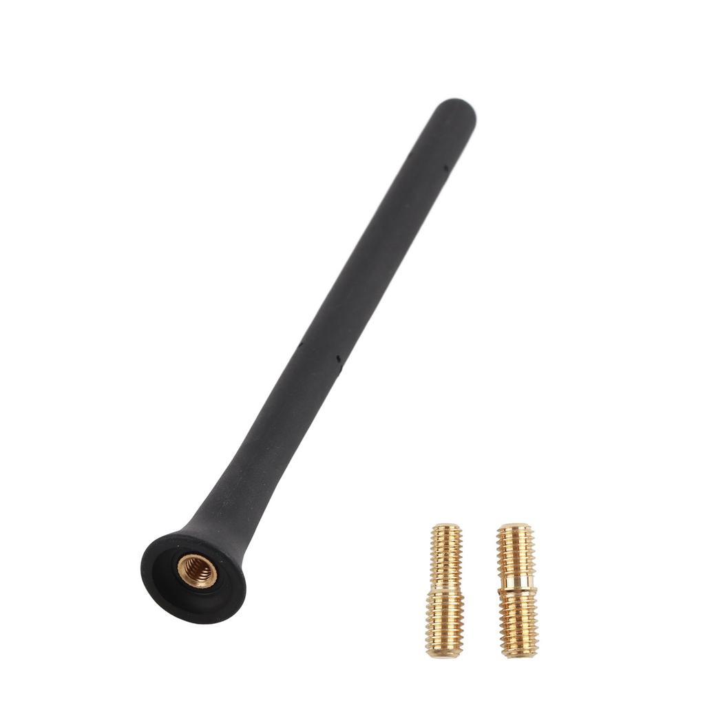 Motorcycle Short Antenna Mast 6 3 4in Long Screw in Rubber Shape Memory Replacement