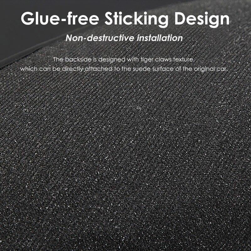 Futhope Car Central Control Side Defense Kick Pad For Tesla Model 3 -23 Protective Foot Interior Accessories Decoration Trim