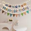 Teddy Bear Car Birthday Banner for Boys - First Birthday Decor