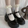 1/3Pairs New Black and White Lace Bow Socks Cute Japanese Lace Princess Fairy Inside Socks for Student JK Dress Accessories