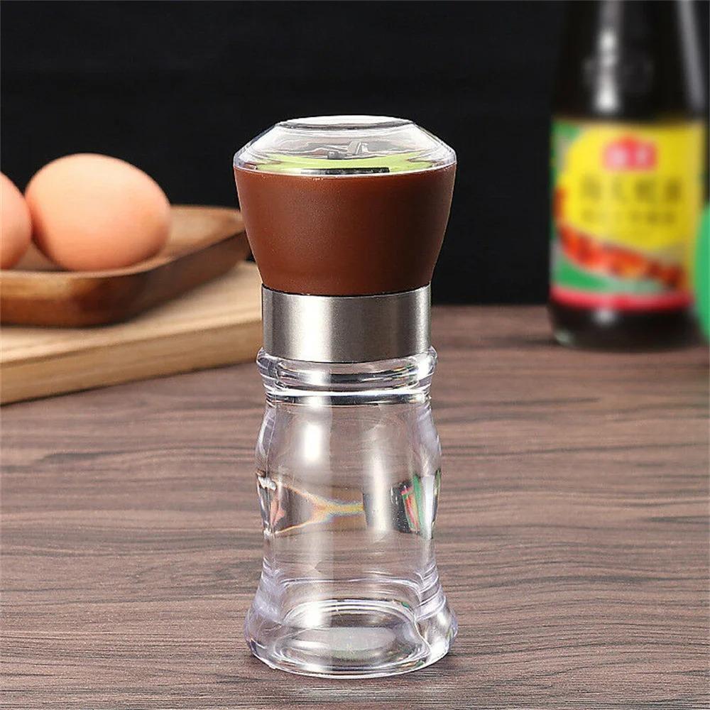 Refillable Salt and Pepper Grinder Adjustable Particle Size Seasoning Bottles Spice Mill  Steak