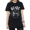 AC/DC Womens/Ladies We Salute You Cannon Cotton Boyfriend T-Shirt