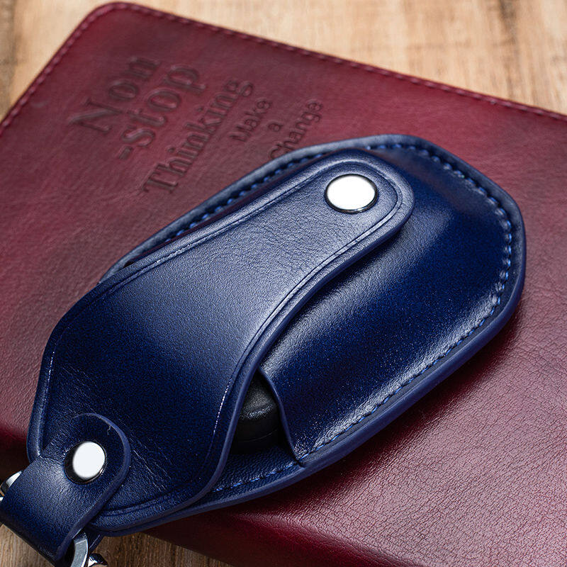 Fashion PU Leather Keyless Entry Car Key Holder Housekeeper Keys Organizer Women Keychain Covers Smart Key Transparent Display Case Bag Pouch