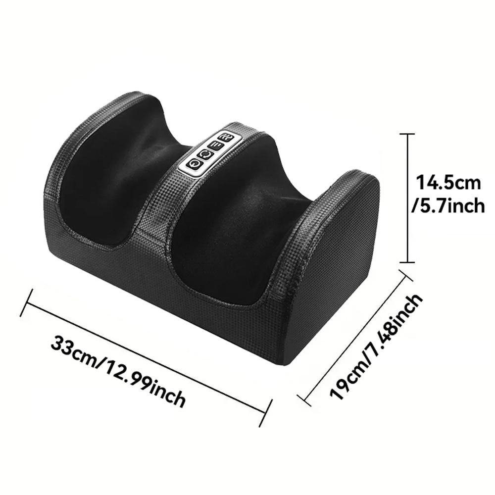 Electric Foot Massager Shiatsu Kneading Deep Tissue Relax Heated Roller Calf Relief Fatigue Muscle Vibrator Machine Health Relax