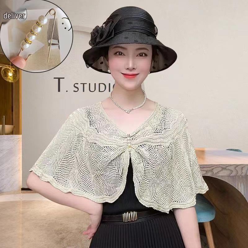 

High-End Knitted Shawl Cardigan: Versatile, Lightweight Sun Protection for Spring & Autumn - Stylish, Slimming Outerwear