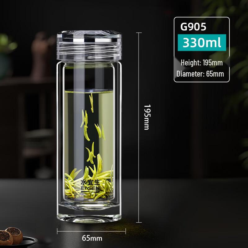Shuiyisheng G905 Double-Layer Glass Tea Cup