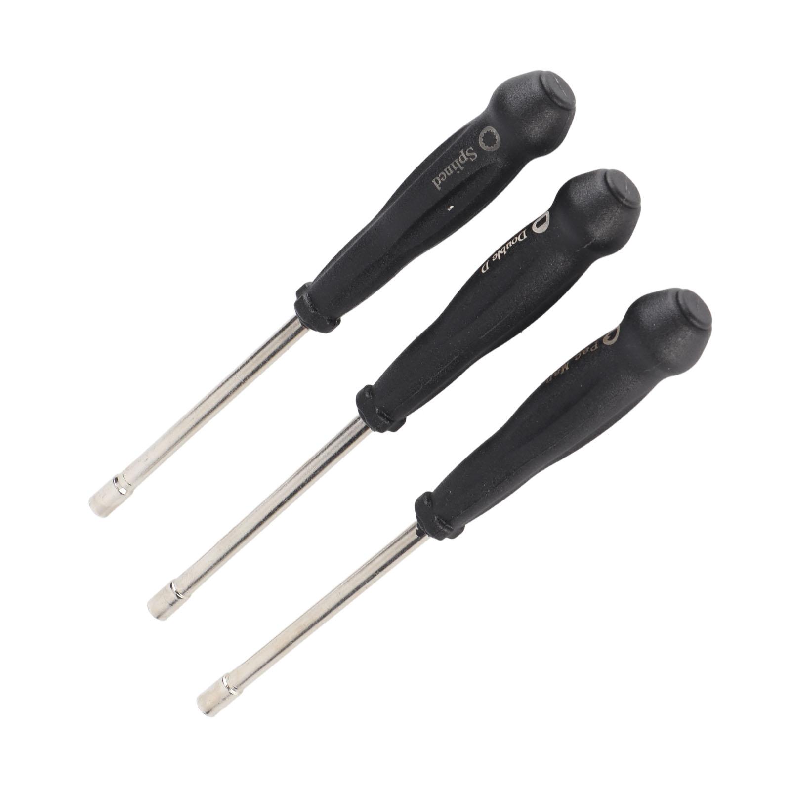 

3 шт. Отвертки для регулировки карбюратора Набор сервисных инструментов для настройки карбюратора Шлицевой тип Double D белый