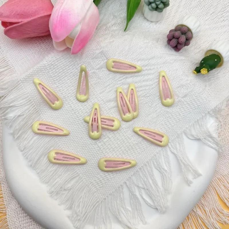 10 vnt. Mini 3 cm Kūdikių BB Segtukas Blizgus Paviršius Kawaii Mielas Saldainių Spalvos Vaikų Šoninis Plaukų Segtukas Madingas Kirpčiukų Segtukas Vaikų Galvos Apdangalas