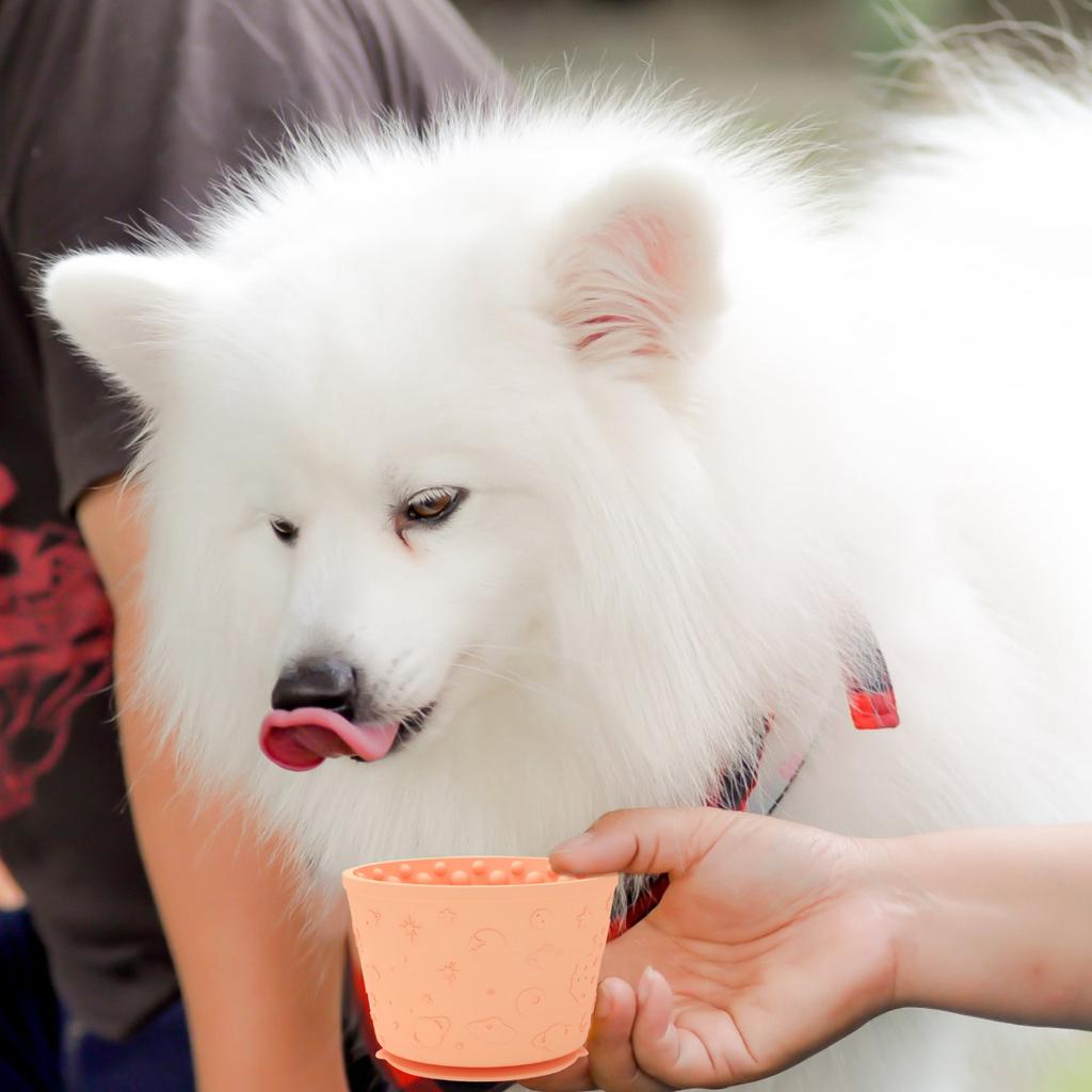 Anxiety Reducer For Dogs Dog Lick Mat Bowl - Non-Slip Slow Feeder Treat Dispenser For Anxiety Relief & Dental Health Dog Anxiety Relief Toy