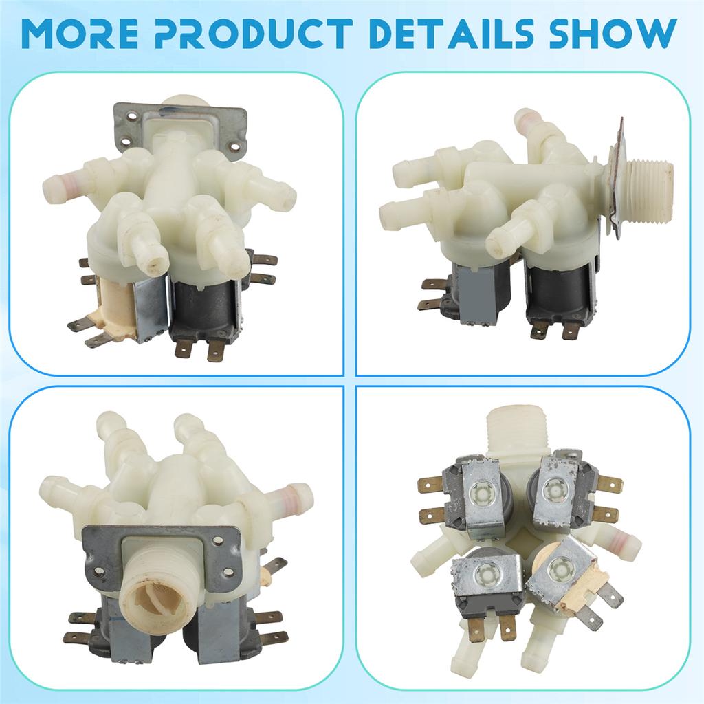 Water Inlet Valve for LG Washing Machine 5220FR2008M Water Inlet Solenoid Switch 33890096 Replacement Parts