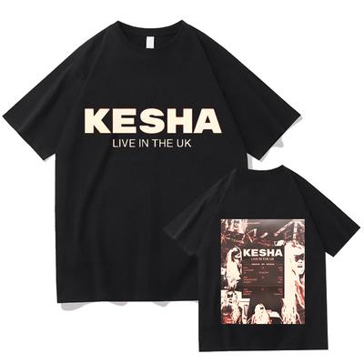 Kesha Live In The UK 2026 Tshirts House of Kesha Fan Gift Tshirt Women Men Cotton Tees Oversized Fashion Graphic Printing Tops