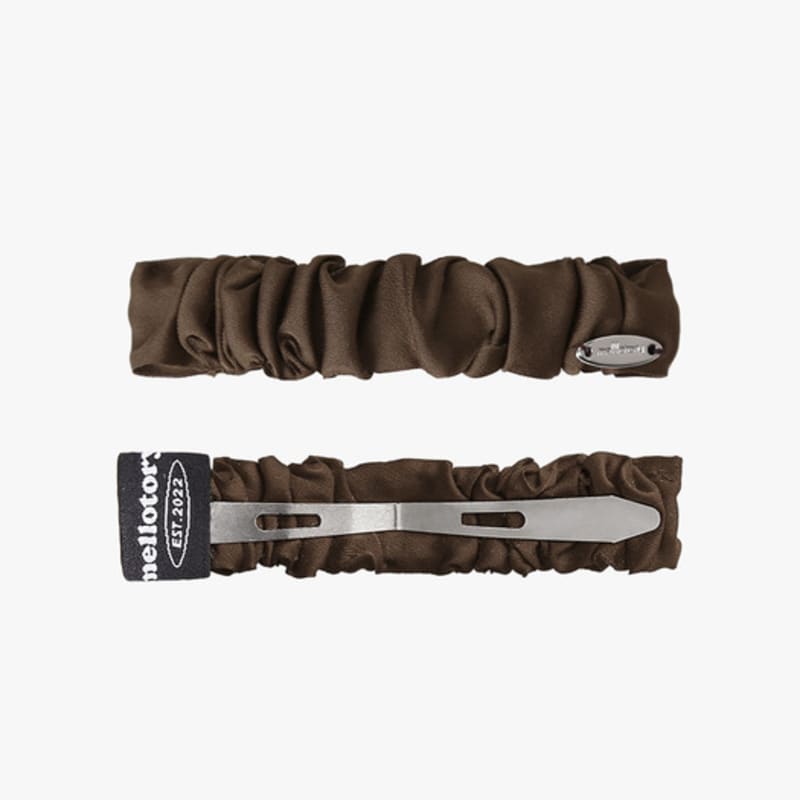 Mellotory Square Shirring Hairpin (deep Brown)