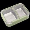 304 Stainless Steel Two-Compartment Bento Lunch Box