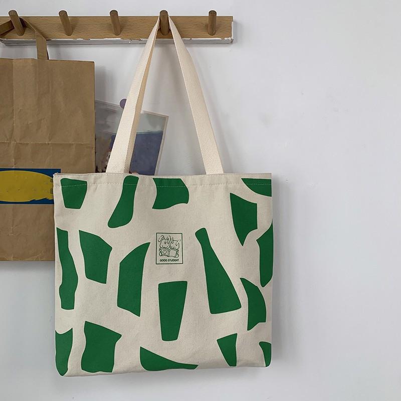 Large Capacity Printed Canvas Tote Bag, Comfortable Shoulder Bag, Multi-functional Casual Handbag