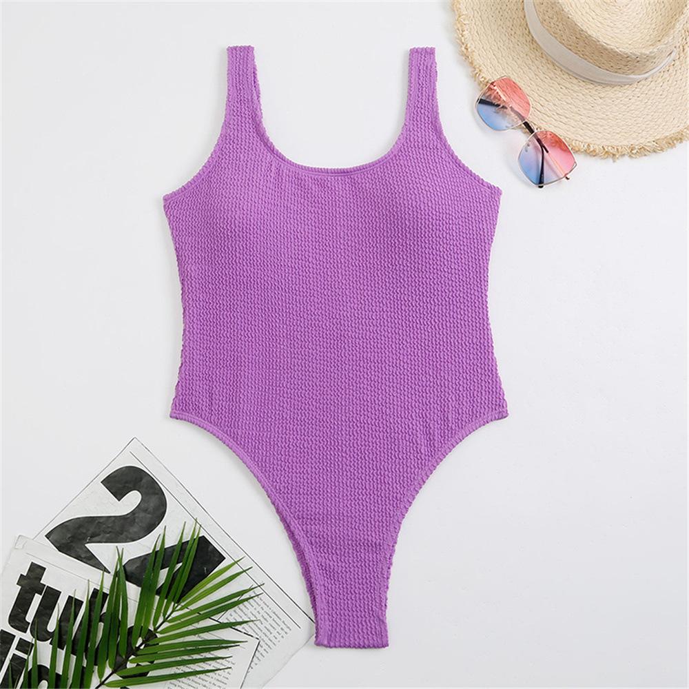 One Piece Swimsuit Swimwear Female Solid Push Up Thong Bather Bathing Suit Sexy Women Monokini Brazilian Swimming Suits