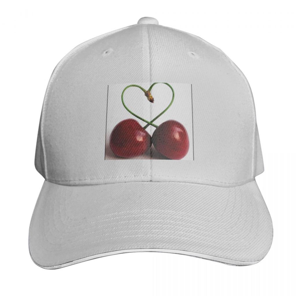 Cherry in love Baseball Cap sun hat Fishing cap Luxury Unisex Hat beach hat Unisexs Baseball Womens