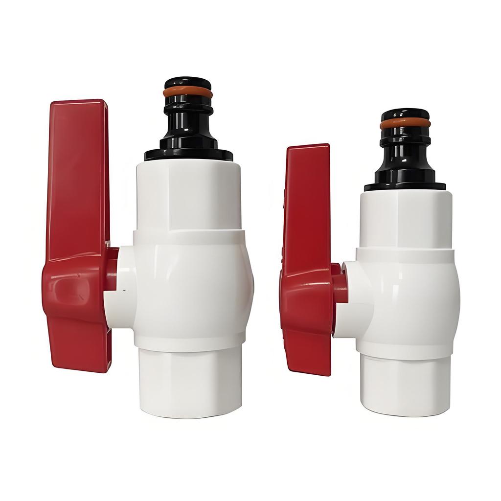 Garden Irrigation Water Tank Connector Fittings Internal Thread G3/4'' 1/2'' PVC Ball Valve&nipple Female Connectors