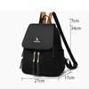 Versatile and Fashion Backpack, Korean Version Large Capacity Women's Backpack, Zipper Closure, Suitable for Travel Commuting